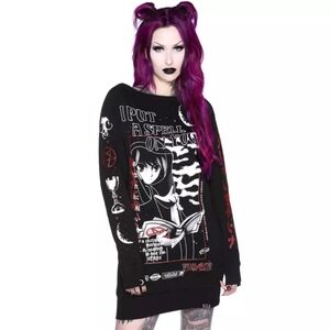 Killstar Spell Sweater Dress - XS